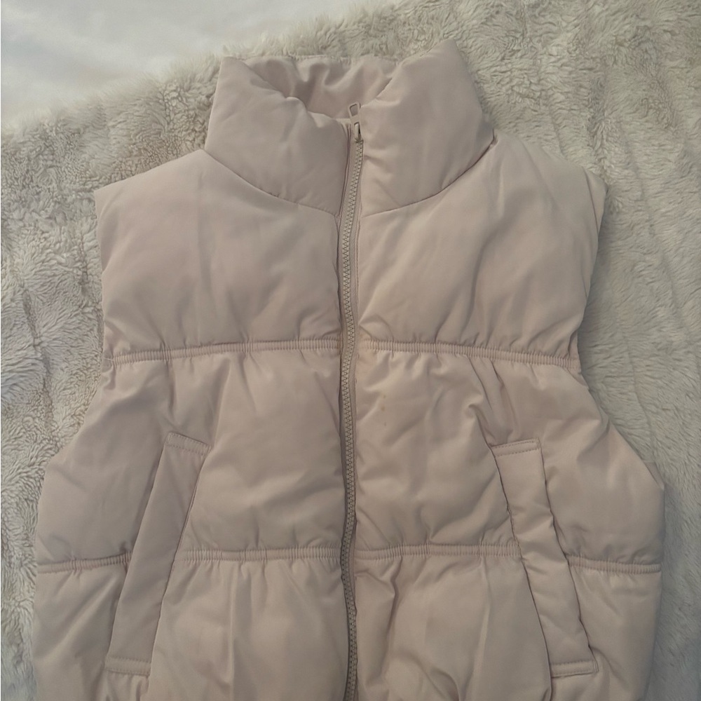 Women's Beige Puffer Vest